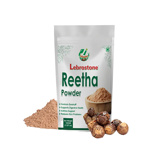 Lebrostone Reetha Powder 100g | Natural Herbal Hair Cleanser for Strong, Shiny & Healthy Hair