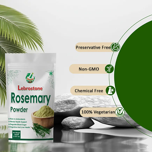 Lebrostone Rosemary Powder Herbal Scalp & Hair Care | Growth Support, Dandruff Care, Shine (100g)