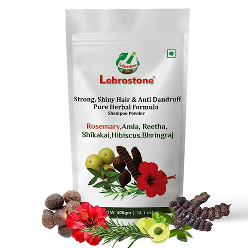Lebrostone Herbal Dry Shampoo Powder 400g | Amla, Reetha, Shikakai, Rosemary, Hibiscus, Bhringraj & Multani Mitti | Natural Hair Cleanser & Scalp Care
