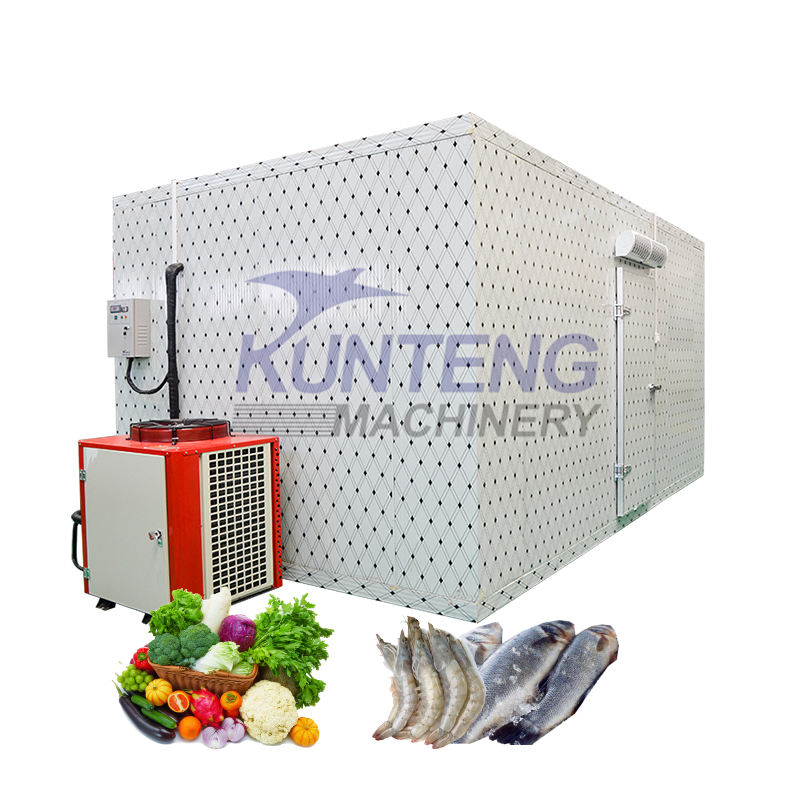 Fruit Vegetable Refrigeration Room Wall Mounted Refrigeration Unit Fish Refrigeration Room Walk-in Cold Storage Onion Refrigeration Room - Color: Customized