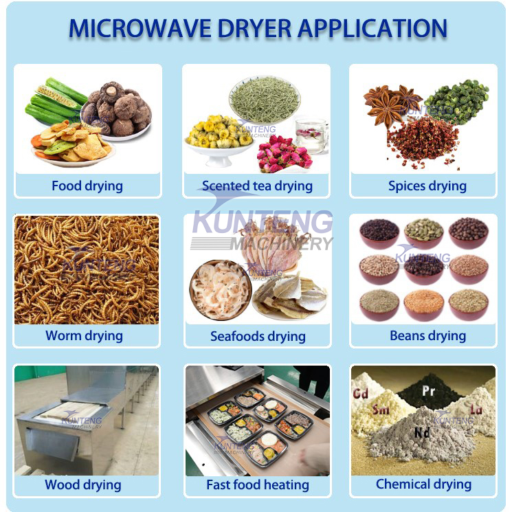 Industrial microwave dryer food rapid sterilization heating machine grain microwave dryer
