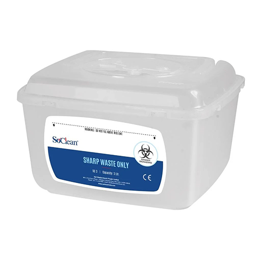 Small Sharps Containers - Color: Transparent