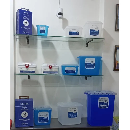 Sharps Box Collection - Color: Blue