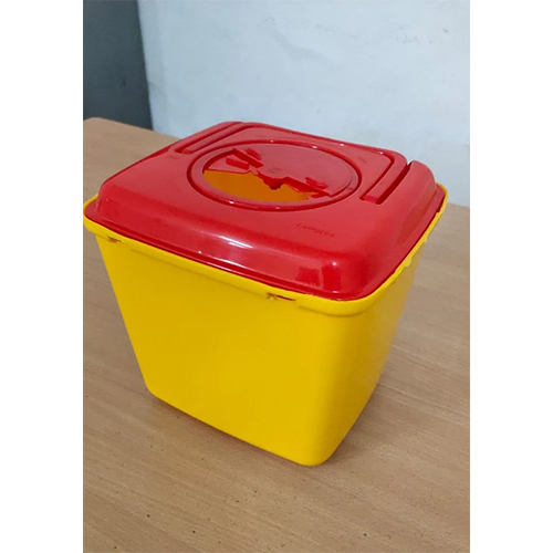 Yellow Sharp Bin Collection - Material: Plastic