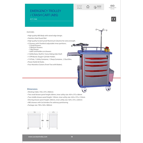 Abs Crash Carts - Color: Blue
