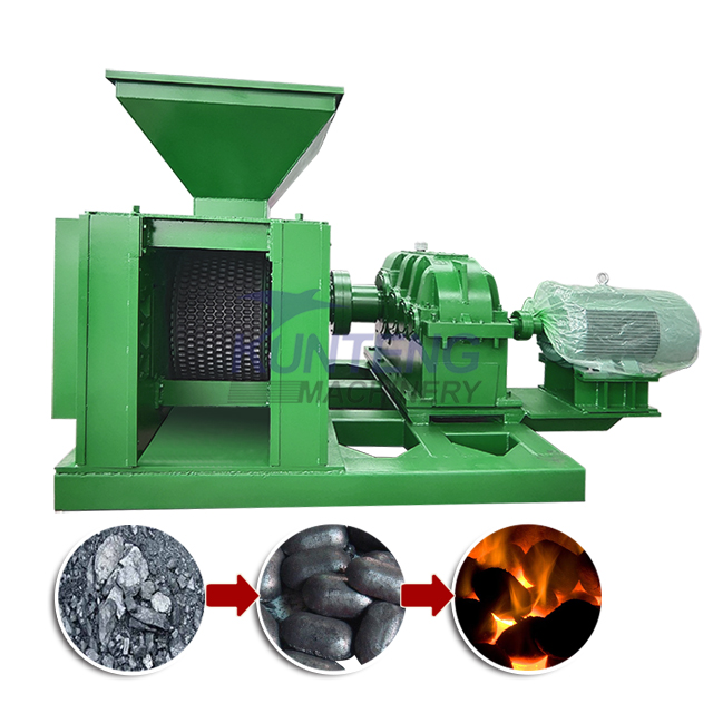 Coal Powder Pellet Press Smokeless Industrial Sawdust Pellet Press Charcoal Forming Equipment Coal Ball Forming Machine - Briquette Size: Customized