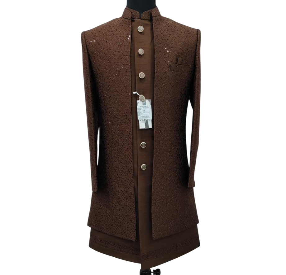 Mens Embroidery Premium Shrug Suit