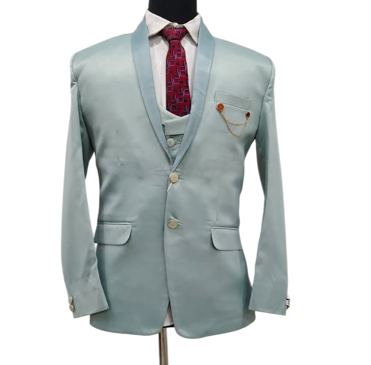 3 Piece Plain Suit Set