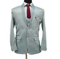 3 Piece Plain Suit Set