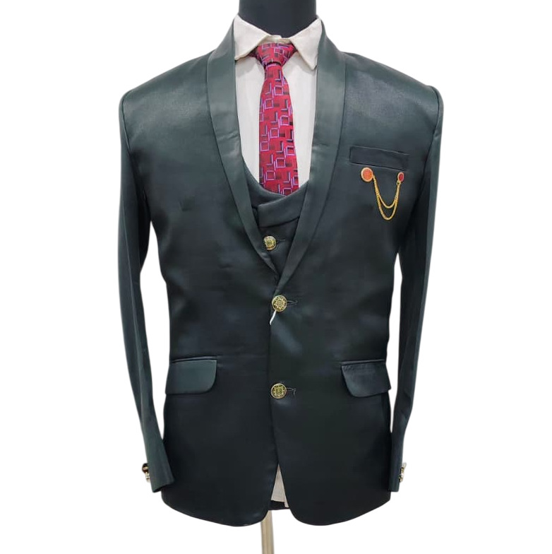 3 Piece Plain Suit Set