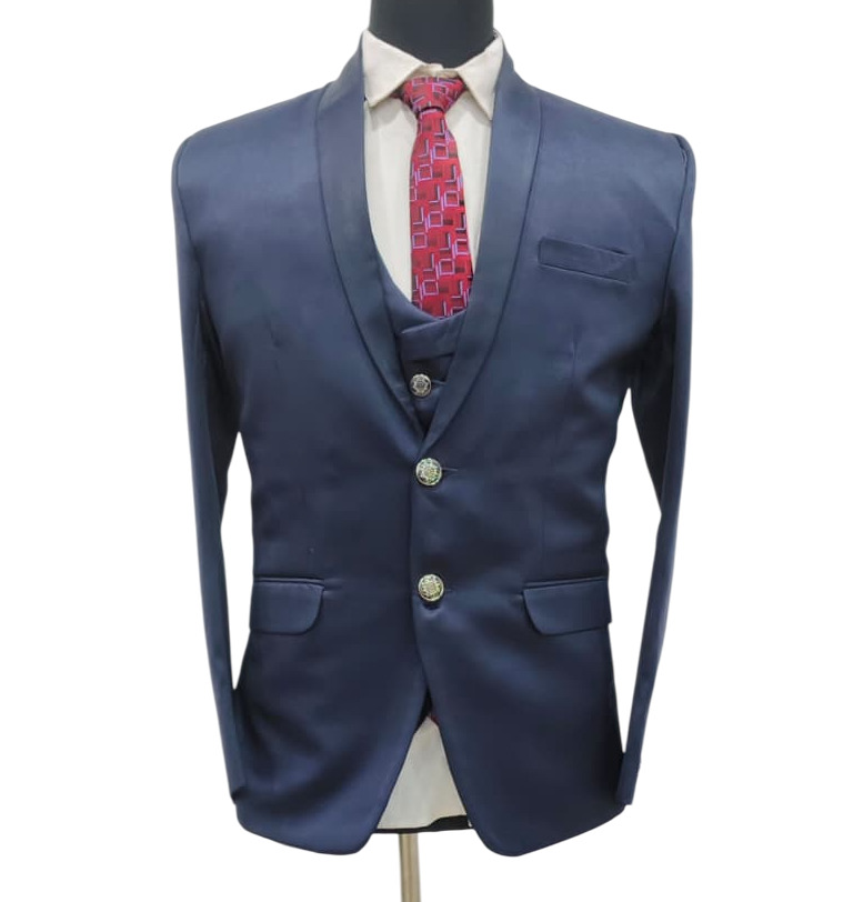 3 Piece Plain Suit Set