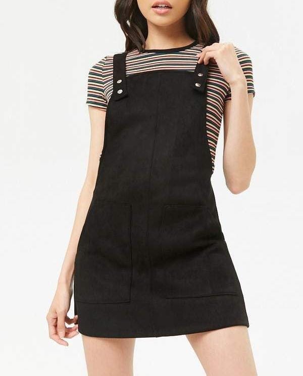 Export Surplus Women's Suede Dungaree - Color: Brown