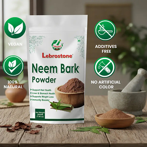 Lebrostone Neem Bark Face Pack Powder | Herbal Skin Cleansing & Care (200g)