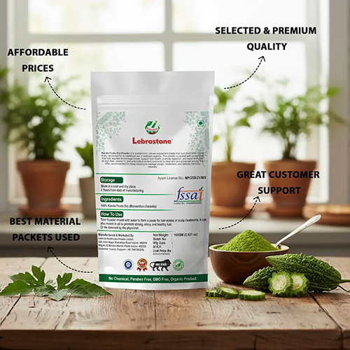 Lebrostone Karela Fruit Dry Powder | Ayurvedic Herbal Supplement for Digestion & Wellness (100 g)