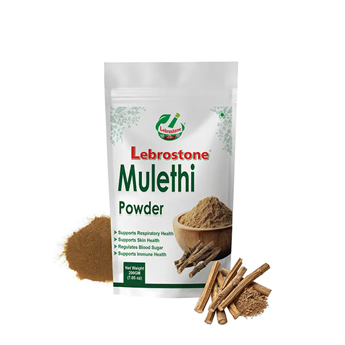Lebrostone Mulethi Powder | Herbal Face & Hair Pack for Clear Skin and Scalp Health (200 g)