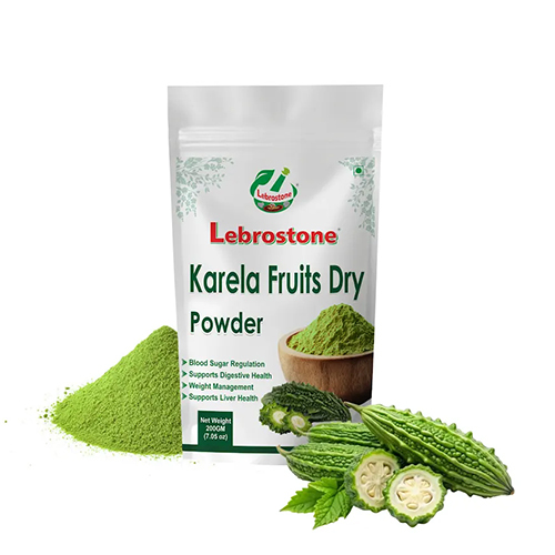 Lebrostone Karela (Bitter Gourd) Fruit Dry Powder | Ayurvedic Herbal Supplement for Digestion & Wellness (200 g)
