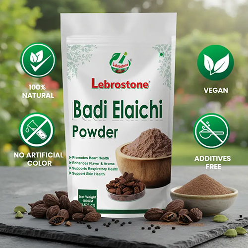Lebrostone Badi Elaichi Powder | Aromatic Spice & Herbal Use (100g)