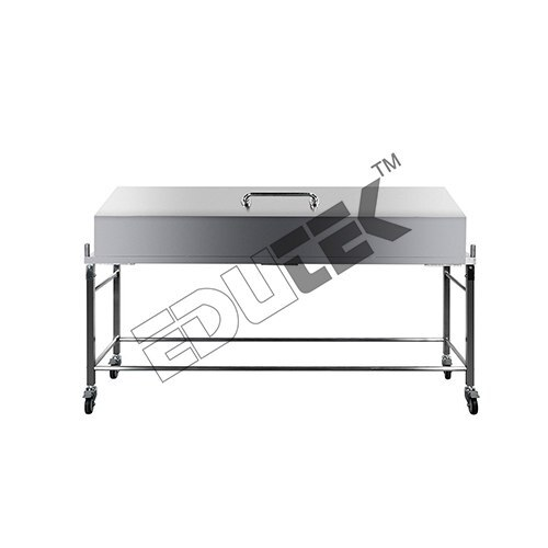 Morgue Trolley with Side Opening Cover
