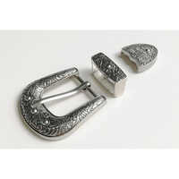 Antique Belt Buckle - Color: Silver