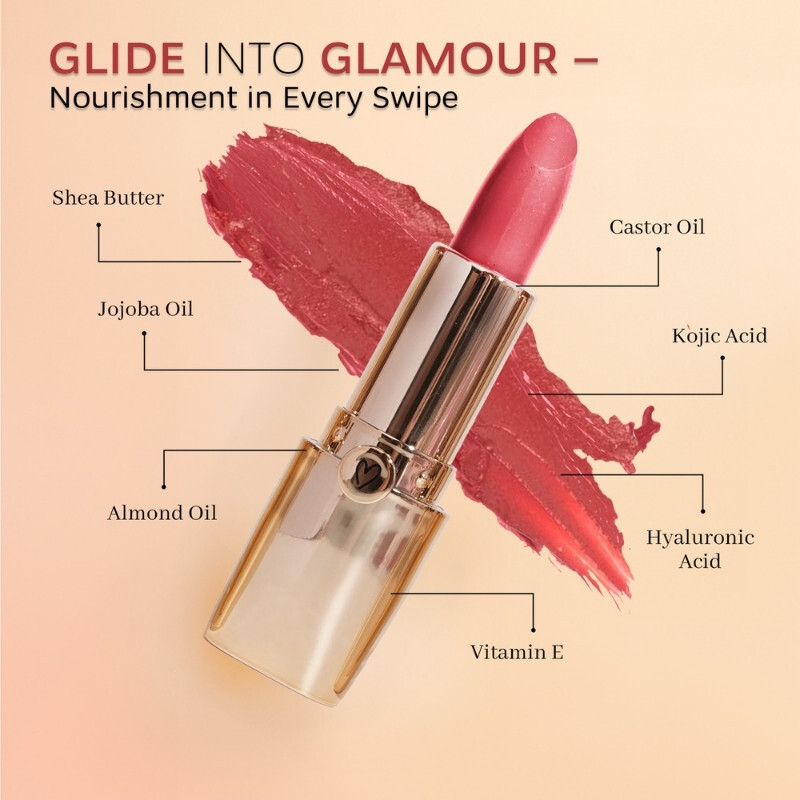 Lucia Soft Rose Satin Lipstick