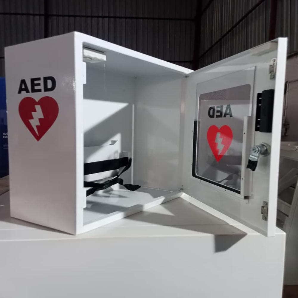 Aed Wall Cabinet With Alarm - Color: White