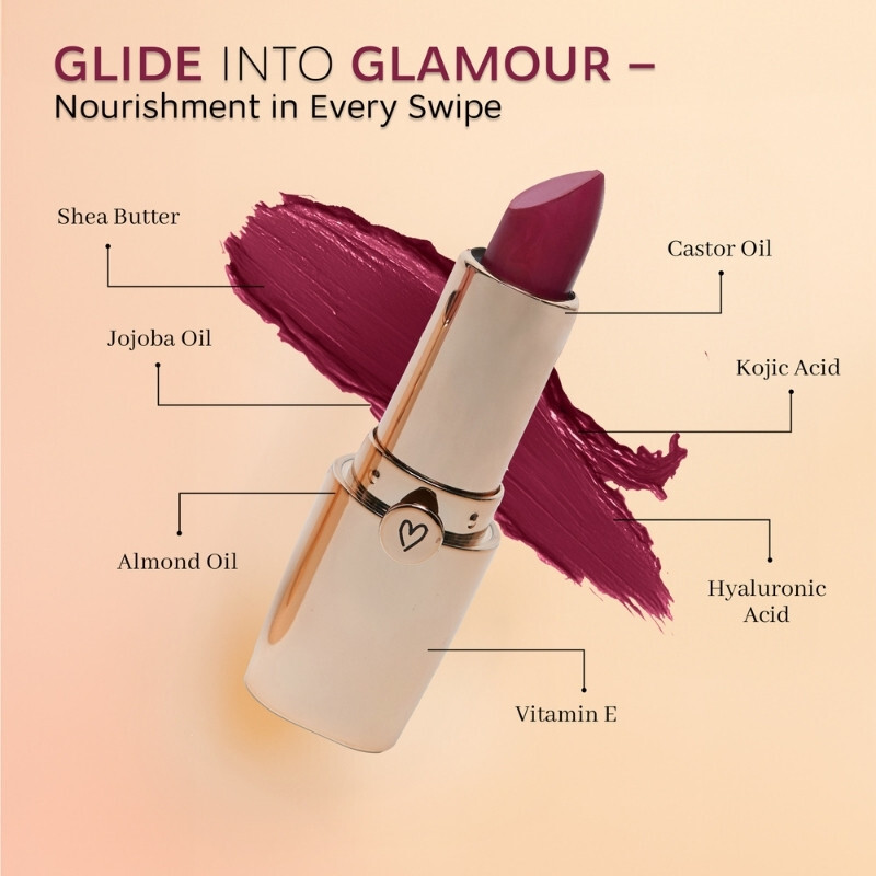 Matilda Deep Mauve Satin Lipstick - Color Code: Multiple