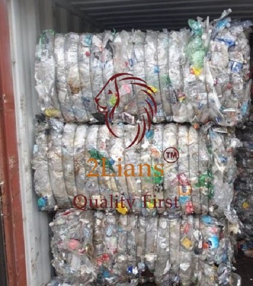 Pet Bottles On Bales Scrap