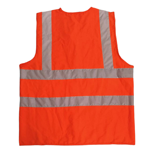 Drill Cotton Reflective Jacket - Color: Red