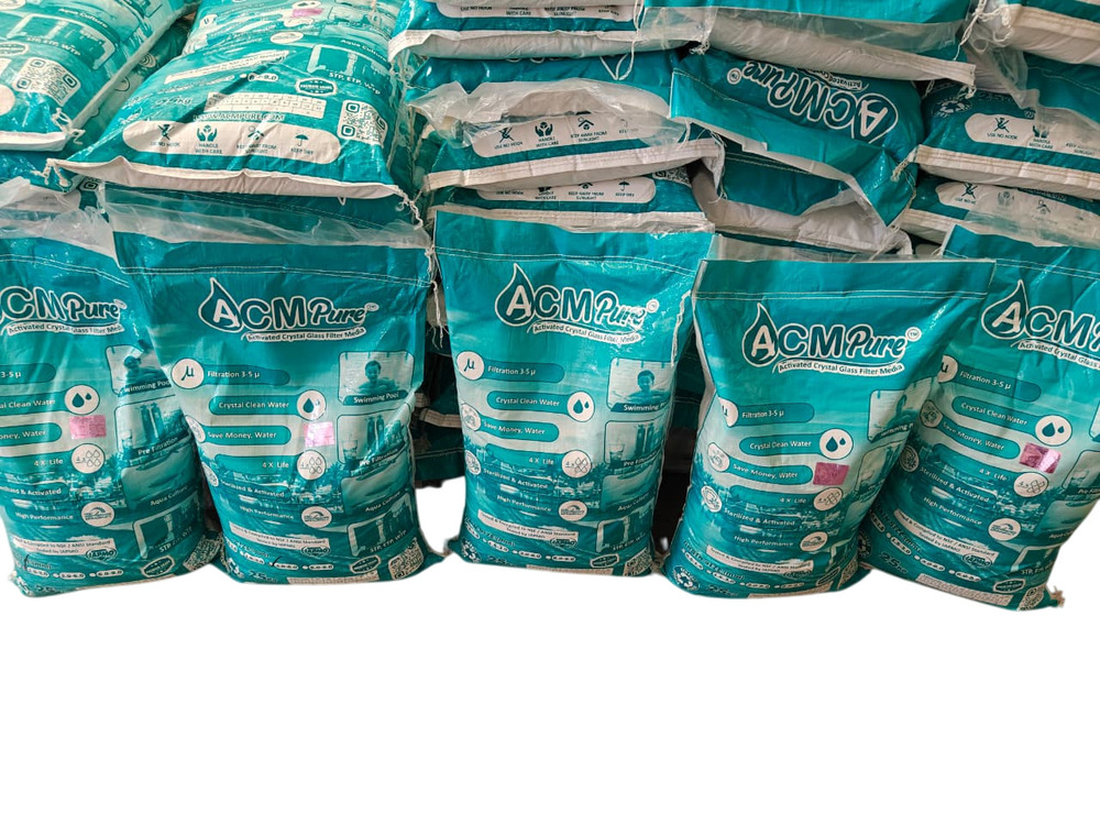 Acm Pure Glass Filter Media - Color: Black