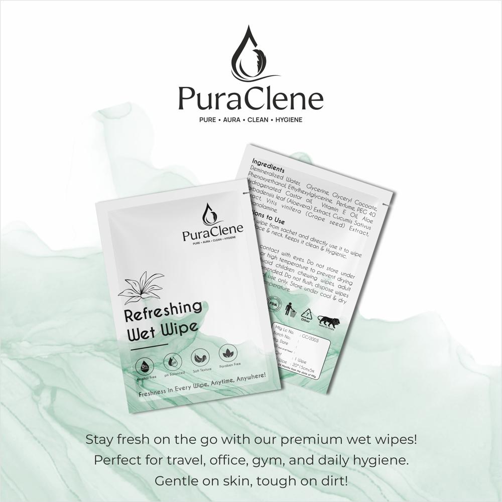 Jasmin Refreshing Wet Wipe For Adults - Application: Personal Care