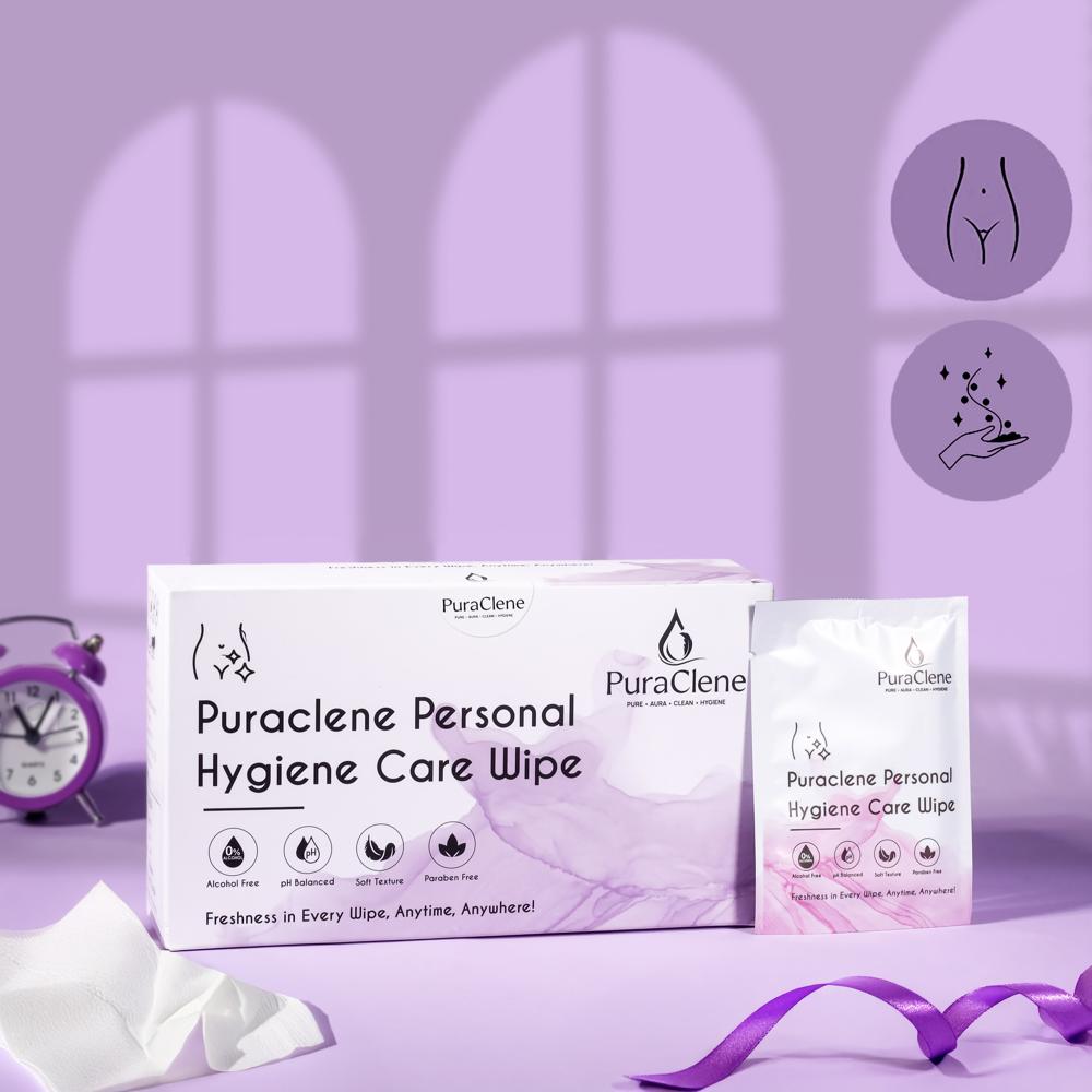 Puraclene Personal Hygiene Care Wet Wipes For Adults