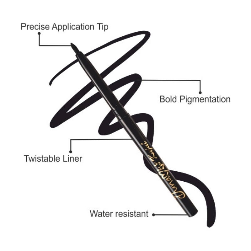 Smudge-proof Matte Finish Back To Black Kajal - Features: Durable