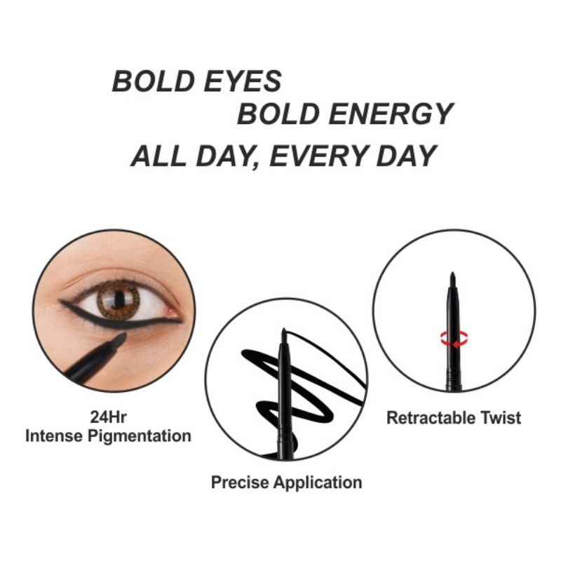 Smudge-proof Matte Finish Back To Black Kajal - Features: Durable