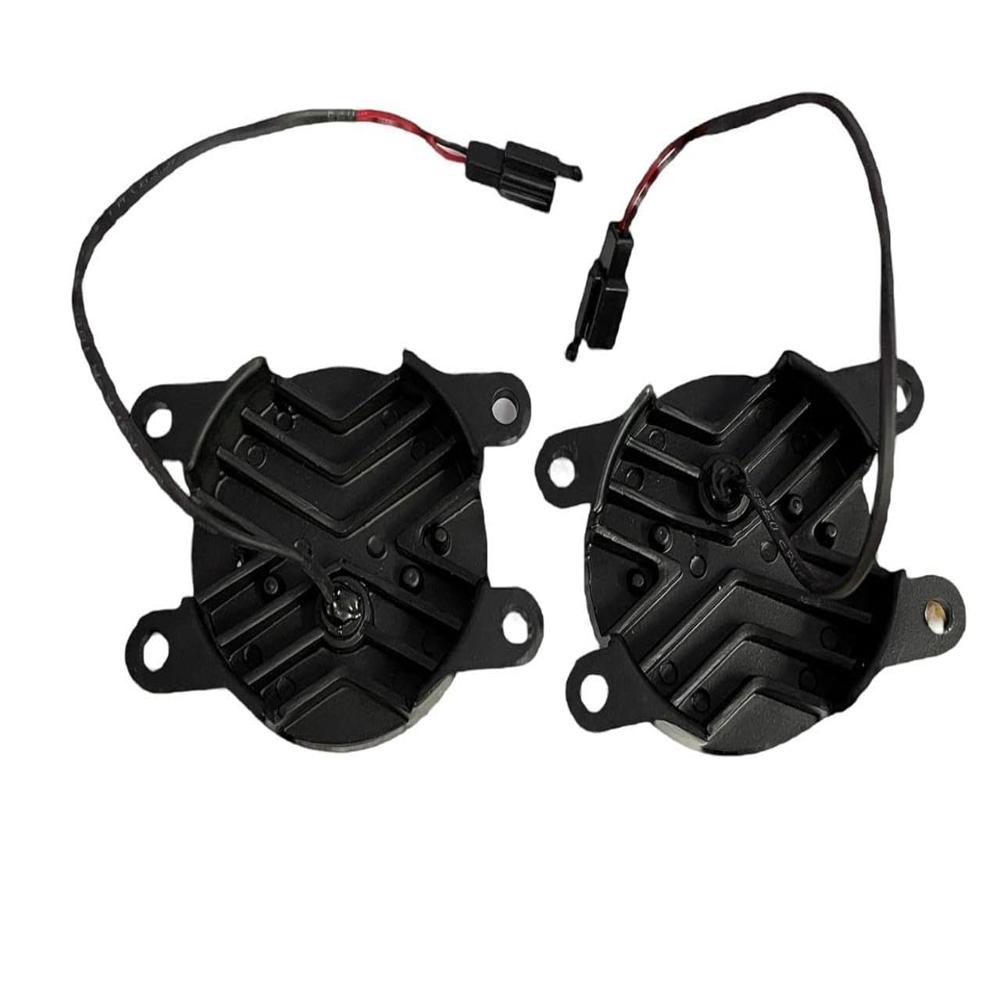 K D Universal Super Bright White Led Fog Lamp | 6000k High-intensity Beam | All-weather Visibility | Waterproof, Plug & Play Fog Light For Cars & Bikes (Pair) 3 Inch - Body Material: Plastic