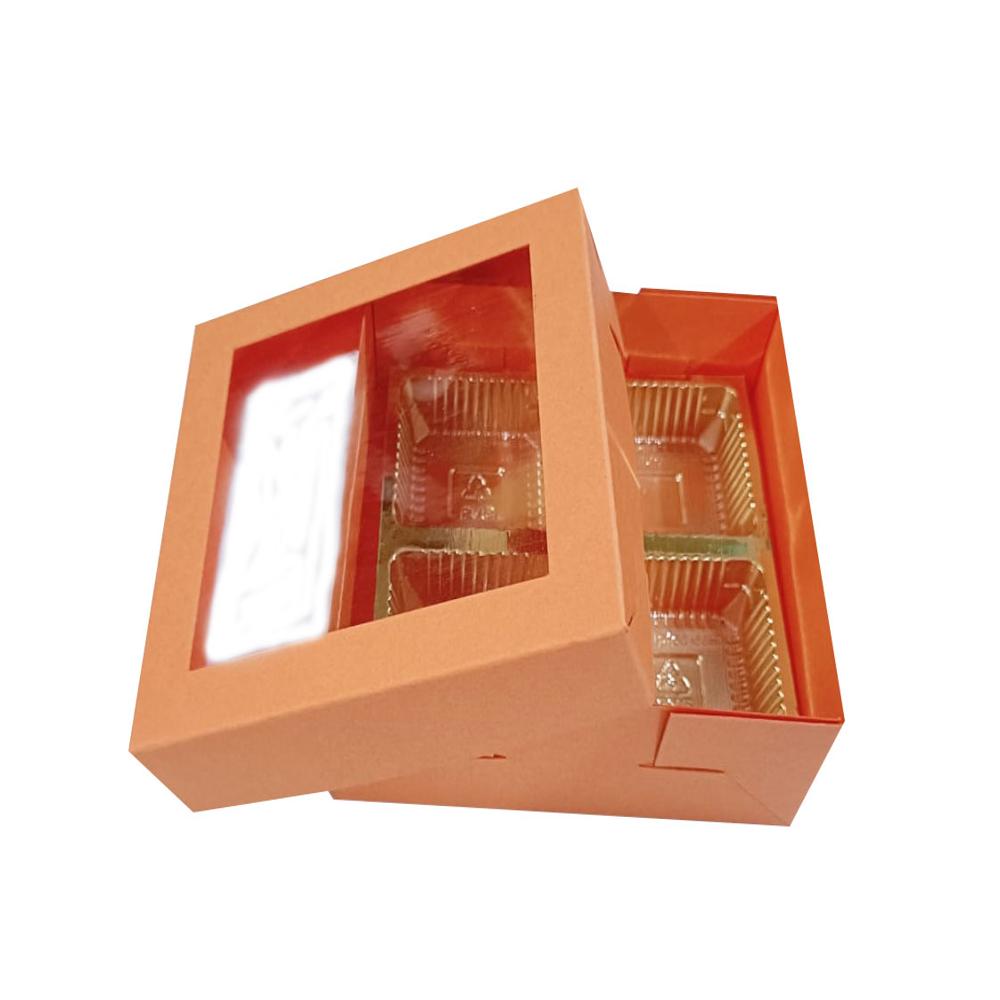 Empty Chocolate Box With 4 Cavity - Color: Blue