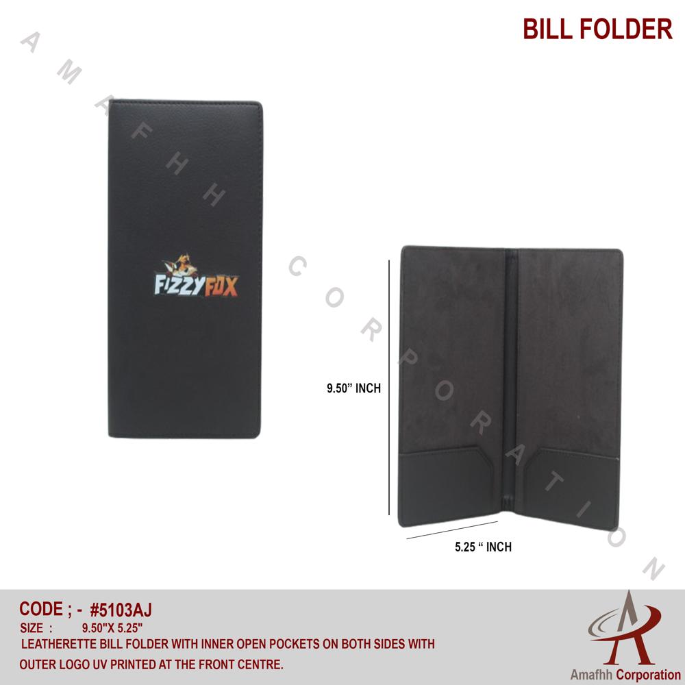 Bill Folder - Color: Red And Black
