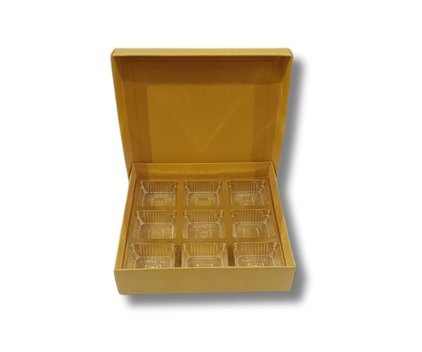 Empty Chocolate Box With 9 Cavity - Finishing: Glossy Lamination