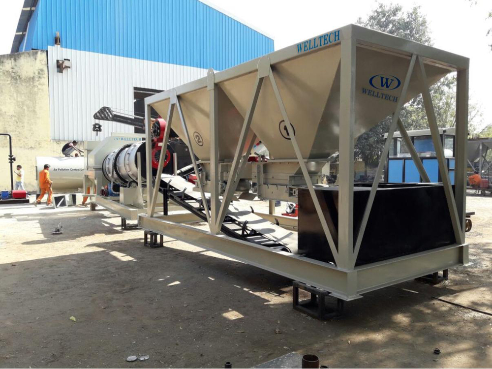 DM25 20-25TPH Automatic Mobile Asphalt Drum Mix Plant