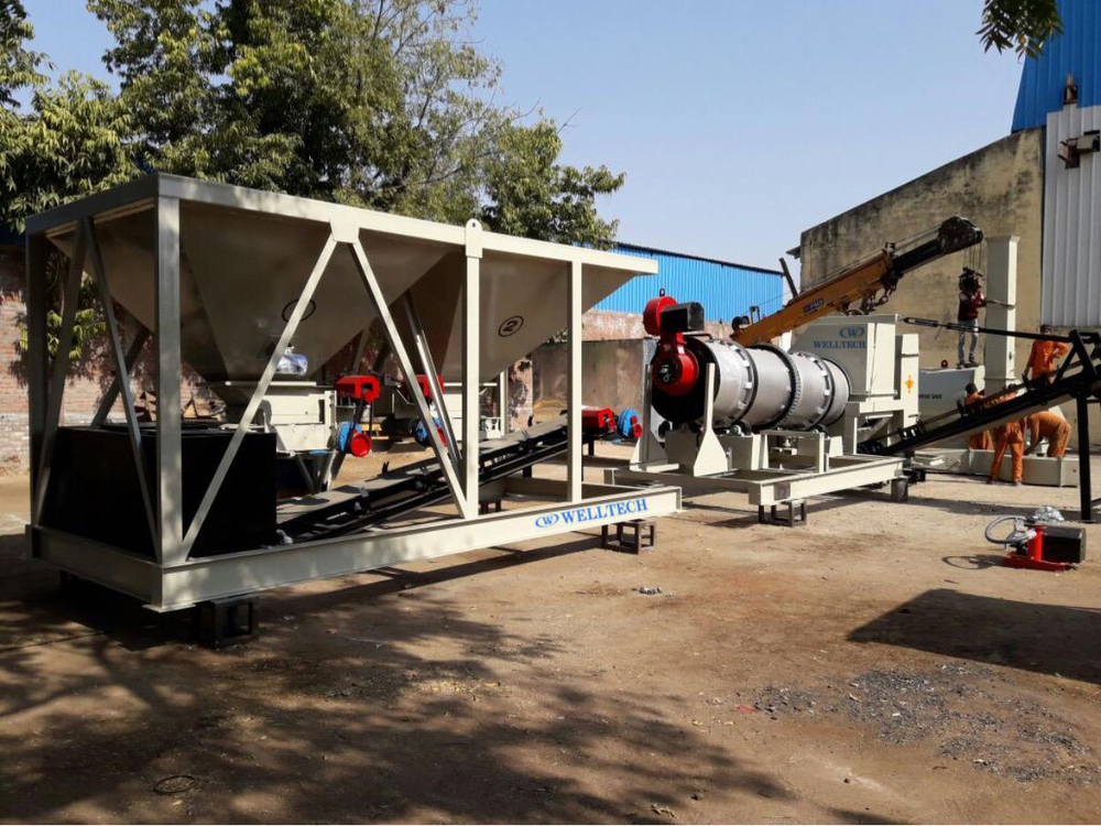 DM25 20-25TPH Automatic Mobile Asphalt Drum Mix Plant