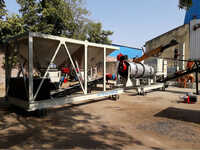 DM25 20-25TPH Automatic Mobile Asphalt Drum Mix Plant