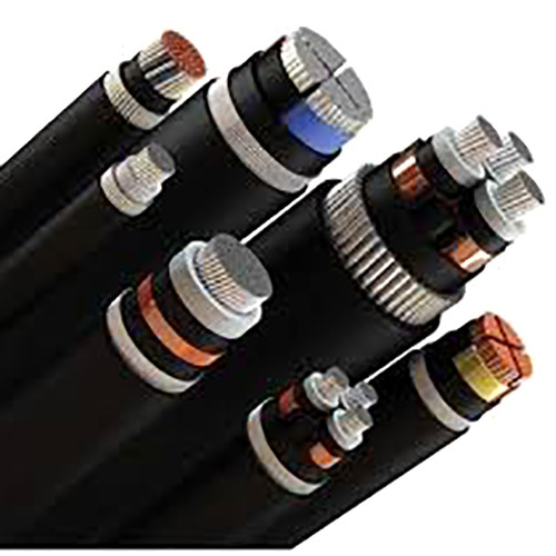 Aluminium Armoured Cable - Color: Black