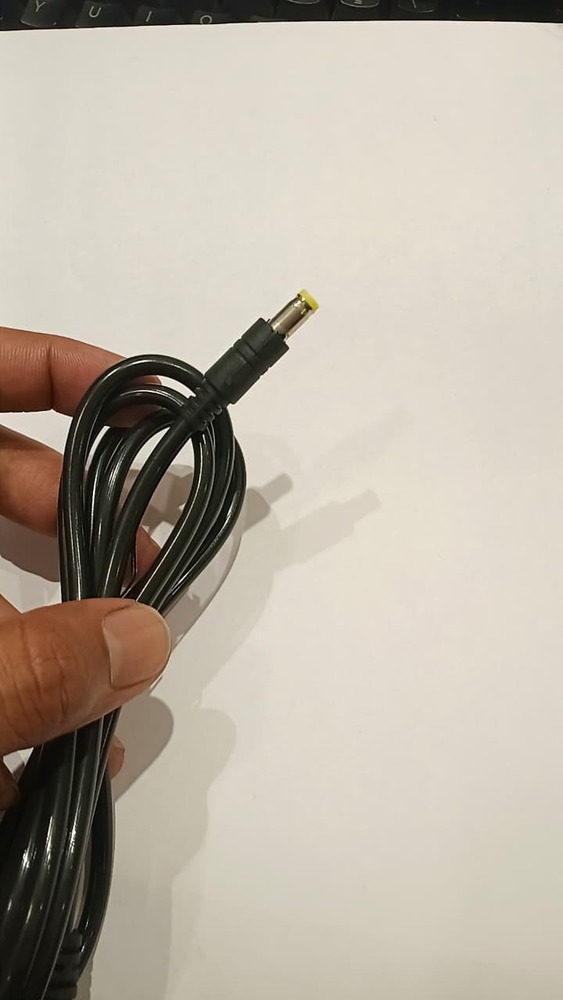 Dc Male Connector With Wire - Copper Material, 5a Current Rating, Black And Red Color | Secure Soldered Connections, Verify Polarity Alignment