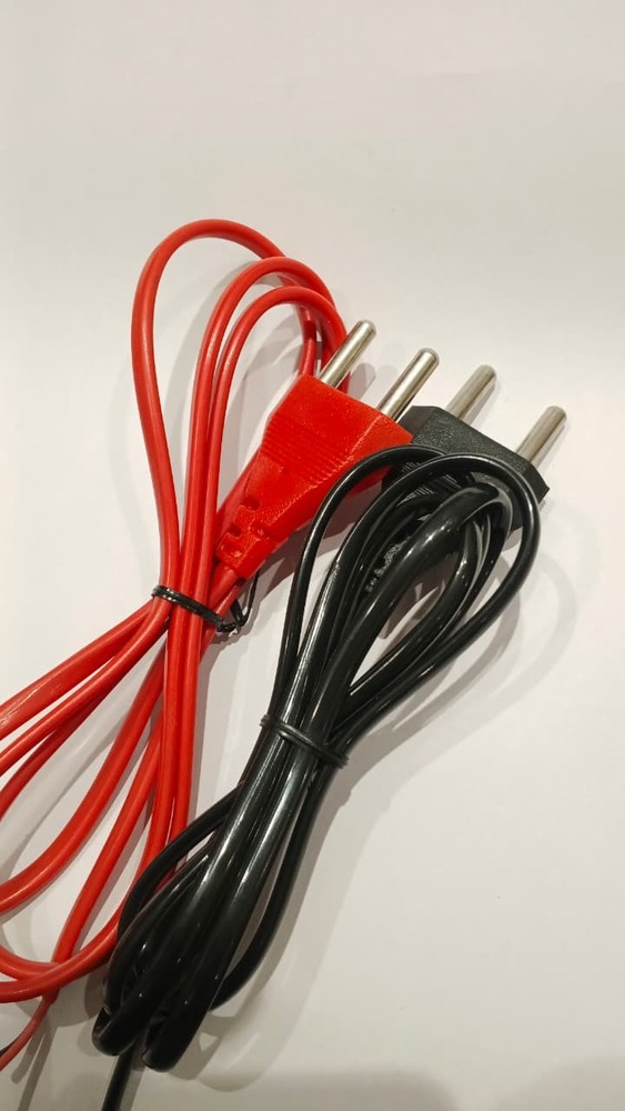 2 PIN MAIN LEAD BLACK