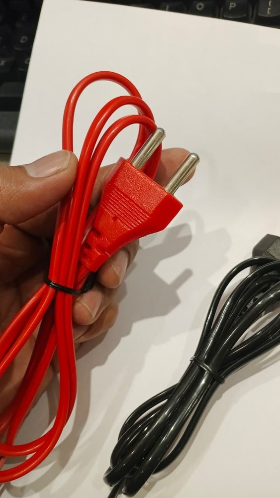 2 PIN MAIN LEAD BLACK