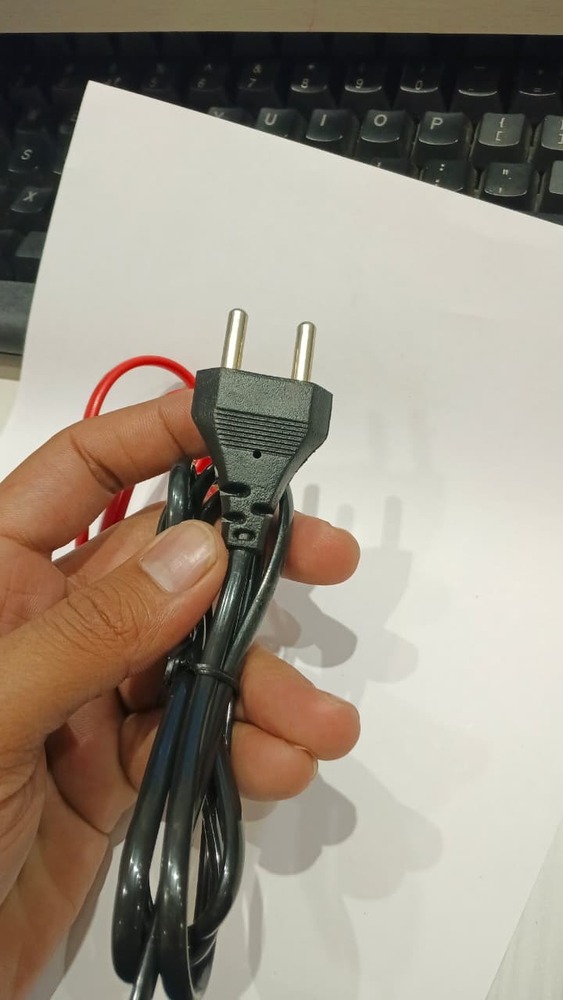 2 PIN MAIN LEAD BLACK