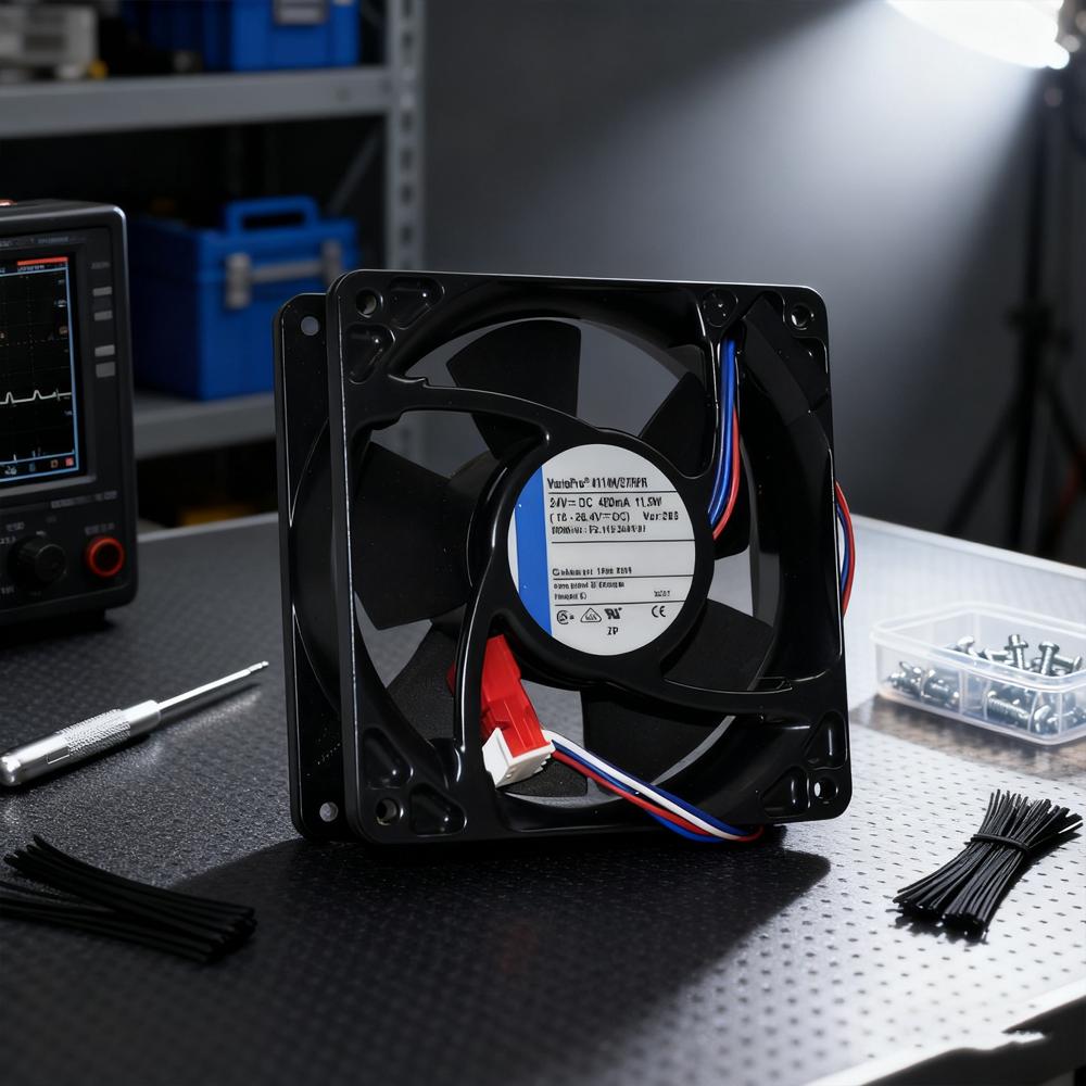 EBM PAPST 4114N/37HPR 24V 11.5W 8025mm METAL Ball Bearing Electric Axial Cooling Fan 