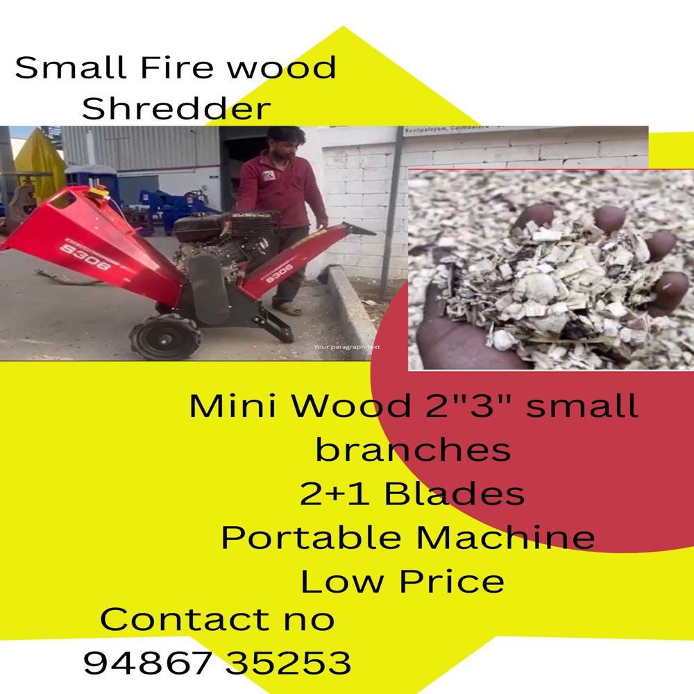 Small fire  wood chipper 