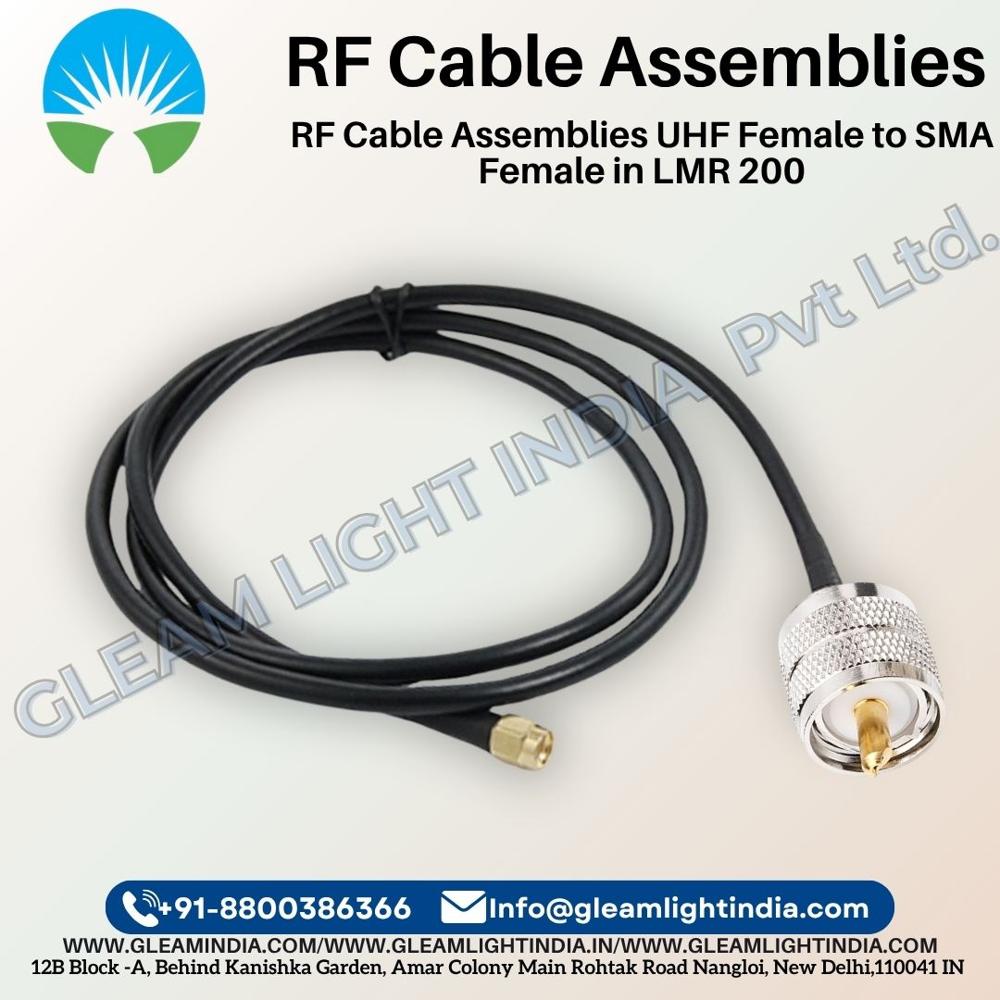 RF Cable Assemblies UHF Female to SMA Female in LMR 200