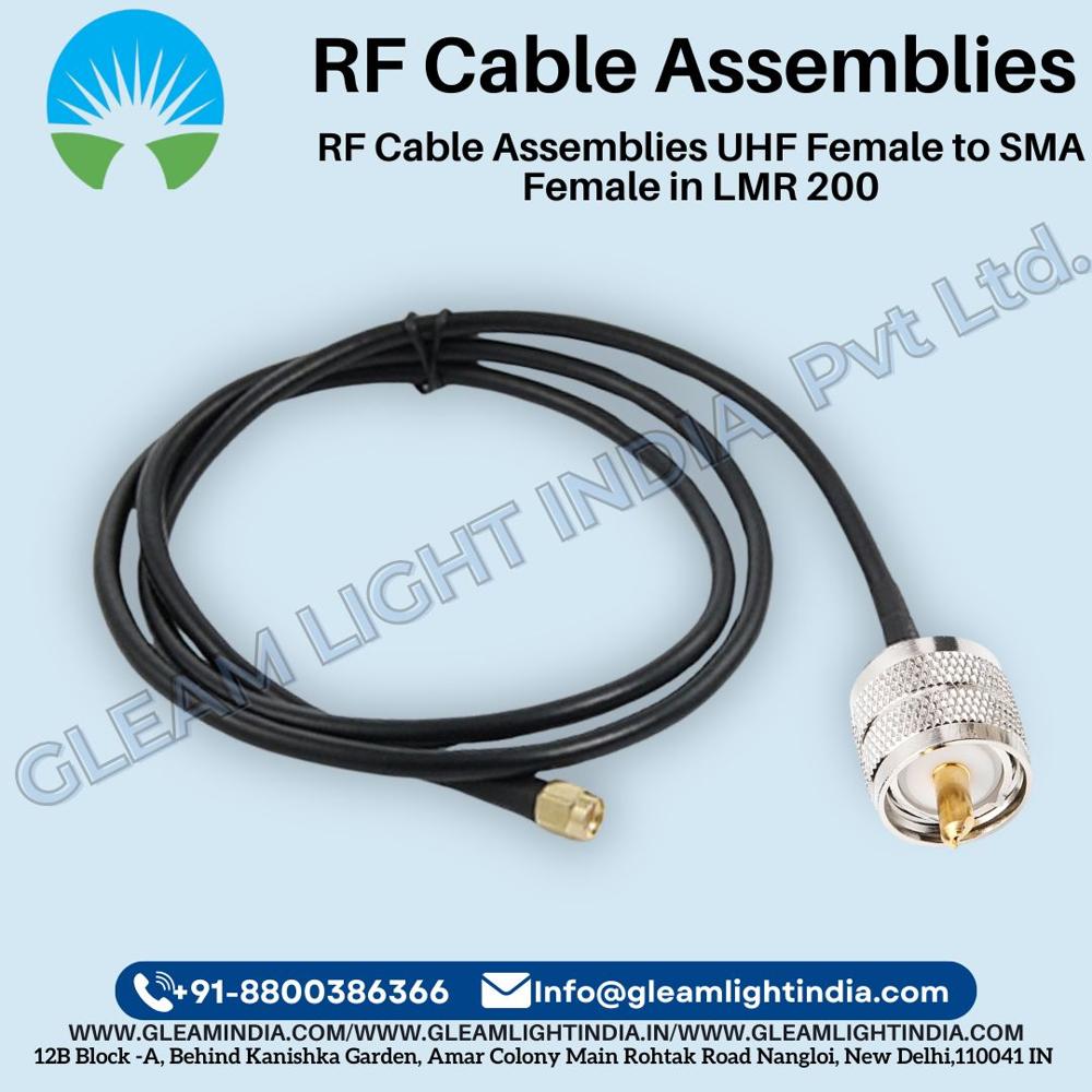RF Cable Assemblies UHF Female to SMA Female in LMR 200