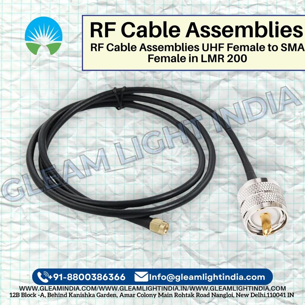 RF Cable Assemblies UHF Female to SMA Female in LMR 200